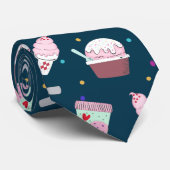 青いアイスクリームの変化の首のタイ ネクタイ (ロール)