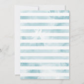 青いアイスクリーム少年の誕生日パーティー サンキューカード (裏面)