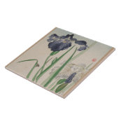 青いアイリスセラミックタイル タイル (側面)