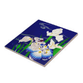 青いアイリス タイル (側面)