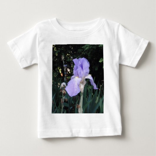 青いアイリス ベビーTシャツ (正面)