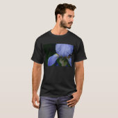 青いアイリス Tシャツ (正面フル)