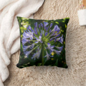 青いアガパンツスの花 クッション (ブランケット)