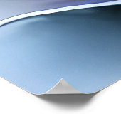 青いアガベの枠なし ポスター (角)