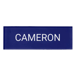 青いアクリル名タグプロフェッショナルバッジマグネット 名札