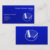 青いアコーディオン 名刺 (正面/裏面)