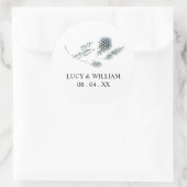 青いアザボのフローラ結婚の感謝していお前 ラウンドシール (バッグ)