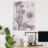 青いアザミ ポスター (ホームオフィス)