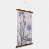 青いアザミ 吊り下げ型タペストリー (傾斜あり)