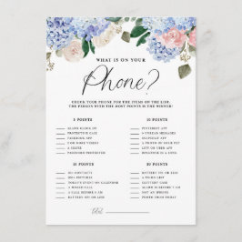 青いアジサイあなたの携帯ゲームカードに何がある エンクロージャーカード