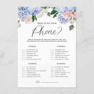 青いアジサイあなたの携帯ゲームカードに何がある エンクロージャーカード