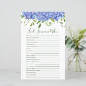 青いアジサイがシャワーを浴びる人を見つける (スタンド正面)