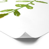 青いアジサイが我々のサイン結婚にようこそ ポスター (角)