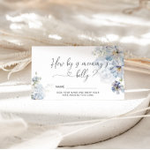 青いアジサイどのように大きいママの腹 エンクロージャーカード