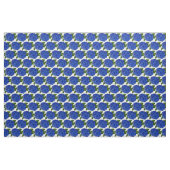 青いアジサイのプリントの生地 ファブリック (ヤード)