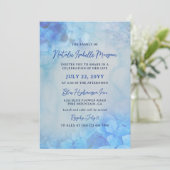 青いアジサイのライフセレブレーション 招待状 (スタンド正面)