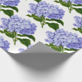 青いアジサイの包装紙 ラッピングペーパー (角)