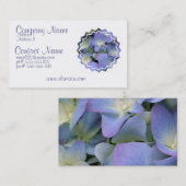 青いアジサイの名刺 名刺 (正面/裏面)