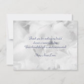 青いアジサイの感謝カード サンキューカード (裏面)