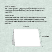 青いアジサイの水彩折りたたみ式プレースカード テーブルナンバー