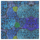 青いアジサイの生地 ファブリック (クローズアップ)