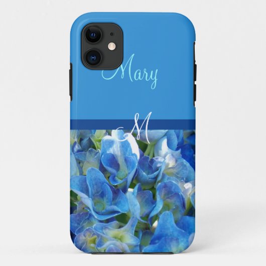 青いアジサイの花のケース Case-Mate iPhoneケース (裏面)