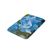 青いアジサイの花のバス・マット バスマット (アングル)