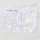 青いアジサイの花 あなたを想って ポストカード ポストカード (裏面)