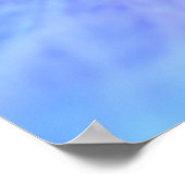 青いアジサイの花 ポスター (角)