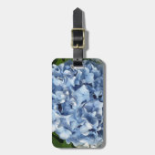 青いアジサイの花 ラゲッジタグ (正面縦)