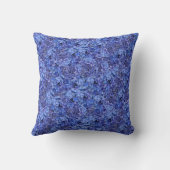 青いアジサイの装飾用クッション クッション (裏面)