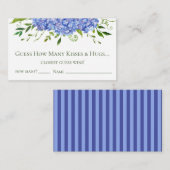 青いアジサイフローラ水色推測何倍 エンクロージャーカード (正面/裏面)