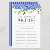 青いアジサイ彼女のシャワーゲームは何歳だった (正面/裏面)