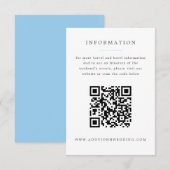 青いアジサイ グランドミレニアルウェディングのご案内 エンクロージャーカード (正面/裏面)