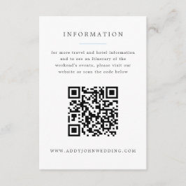 青いアジサイ グランドミレニアルウェディングのご案内 エンクロージャーカード