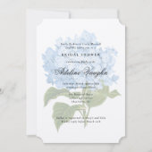 青いアジサイ グランミレニアル ブライダルシャワー 招待状 (正面)