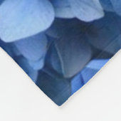 青いアジサイ フリースブランケット (角)