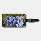 青いアジサイ ラゲッジタグ (正面横)