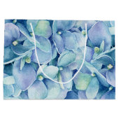 青いアジサイ ラージペーパーバッグ (裏面)