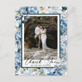 青いアジサイ | 感謝の写真 ポストカード (正面)