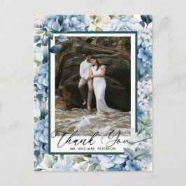 青いアジサイ | 感謝の写真 ポストカード