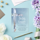青いアジト | 第一聖餐式 アクリル招待状 (インサイチュ (ウェディング))