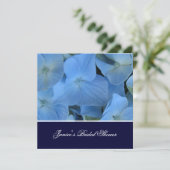 青いアジロマチック·ブライダルシャワー/結婚ズ 招待状 (スタンド正面)