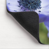 青いアネモネ マウスパッド (コーナー)