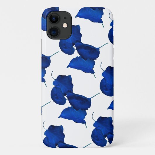 青いアプリコットツリー葉のiPhone 11ケース Case-Mate iPhoneケース (裏面)