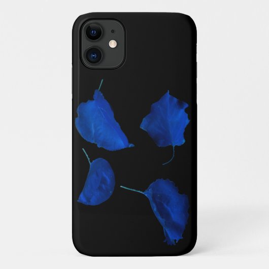 青いアプリコットツリー葉のiPhone 11ケース Case-Mate iPhoneケース (裏面)
