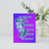 青いアポストロフィのはがき ポストカード (スタンド正面)