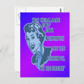 青いアポストロフィのはがき ポストカード (正面/裏面)