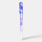 青いアメジスト金ゴールドアルコールインクカスタマイズ可能 Case-Mate iPhoneケース (裏面 / 左)