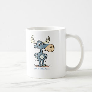 青いアメリカヘラジカのマグ コーヒーマグカップ